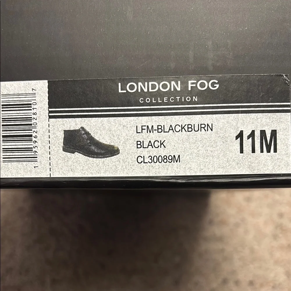 London Fog Men's Sleek Black Chukka Boots